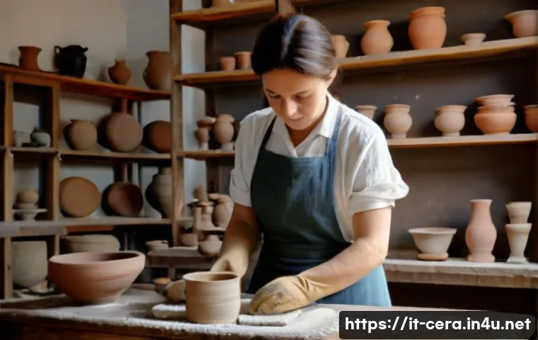 미술세라믹 커리어 목표 설정 - **Prompt 1: "The Dedicated Ceramicist in an Italian Atelier"**
    A highly detailed, realistic phot...