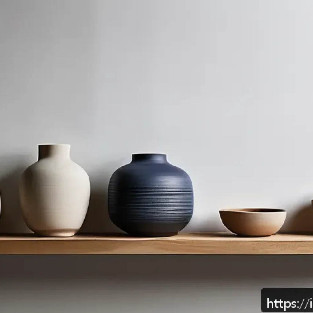 미술세라믹 전문 분야 취업 - A professional ceramic artist&rsquo;s portfolio scene featuring a neatly arranged collection of ceramic pi...